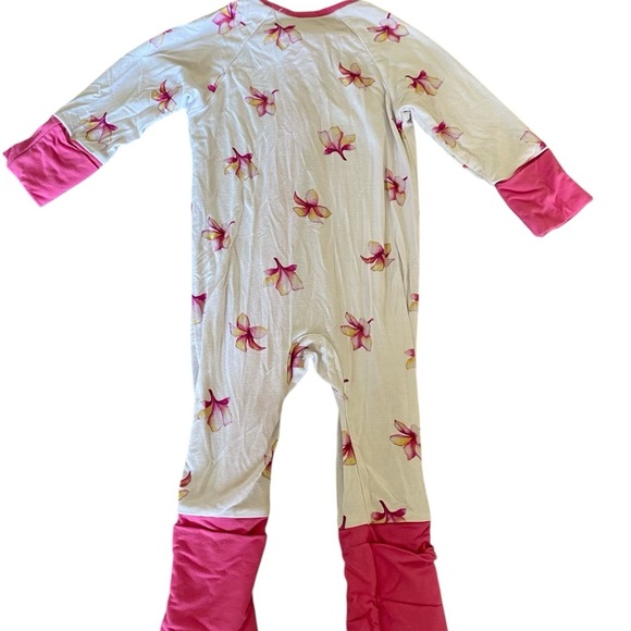 Coco Moon Plumeria Bamboo Coverall 3-6 months - Picture 7 of 9